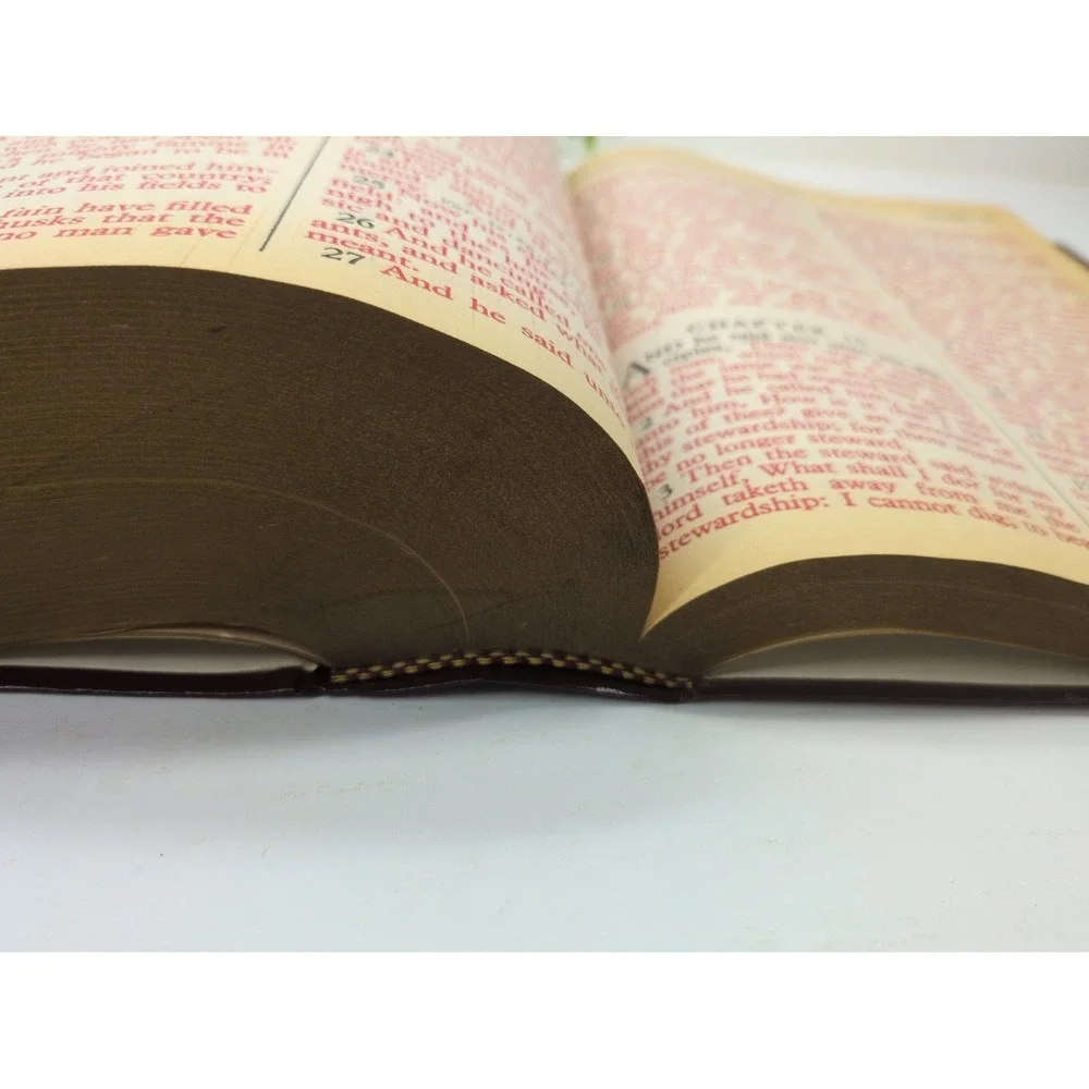 NO WRITING! VTG✝️1975 Giant Print Holy Bible KJV Red Letter Allan Concordance